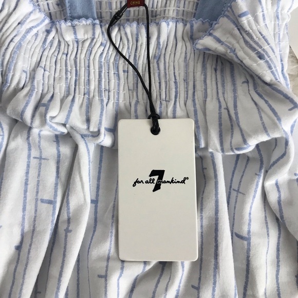 NWT 7 For All Mankind Baby Girls Smocked Coverall - Picture 6 of 7